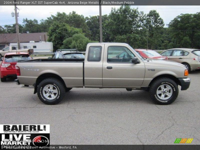 Arizona Beige Metallic / Black/Medium Pebble 2004 Ford Ranger XLT SST SuperCab 4x4