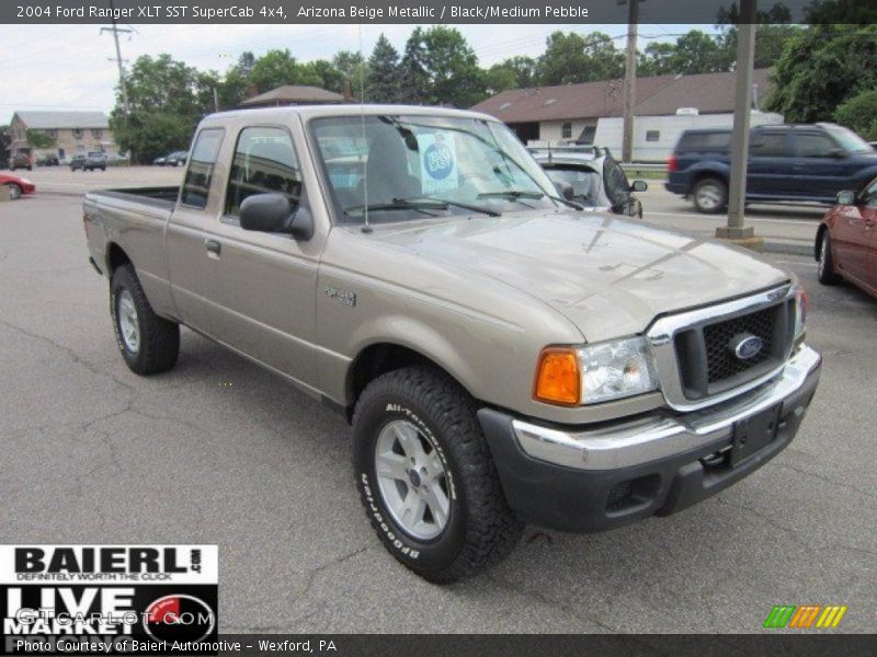 Arizona Beige Metallic / Black/Medium Pebble 2004 Ford Ranger XLT SST SuperCab 4x4