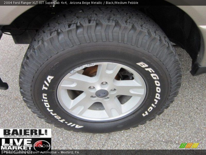 Arizona Beige Metallic / Black/Medium Pebble 2004 Ford Ranger XLT SST SuperCab 4x4