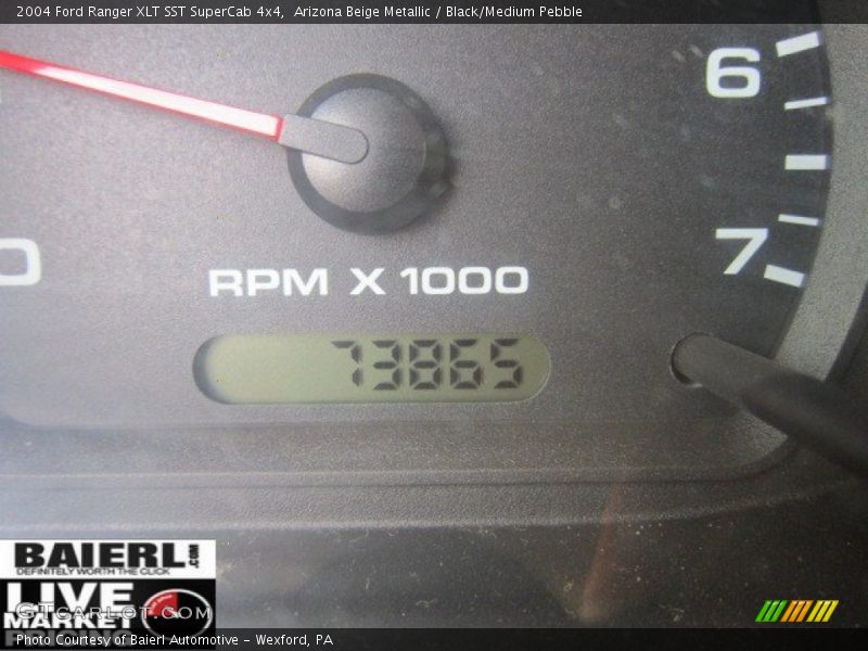 Arizona Beige Metallic / Black/Medium Pebble 2004 Ford Ranger XLT SST SuperCab 4x4