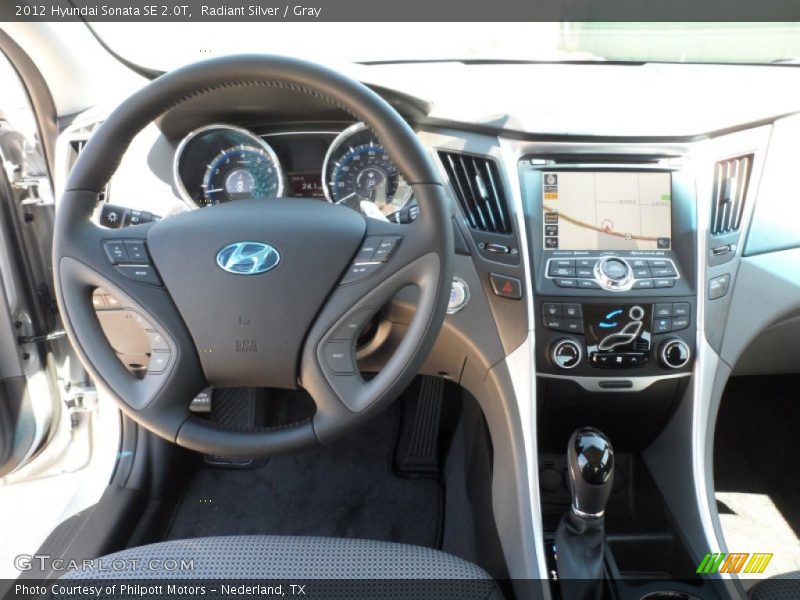 Radiant Silver / Gray 2012 Hyundai Sonata SE 2.0T
