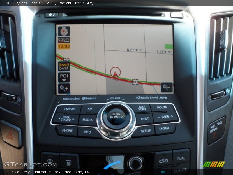 Radiant Silver / Gray 2012 Hyundai Sonata SE 2.0T
