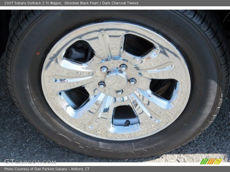 Obsidian Black Pearl / Dark Charcoal Tweed 2007 Subaru Outback 2.5i Wagon