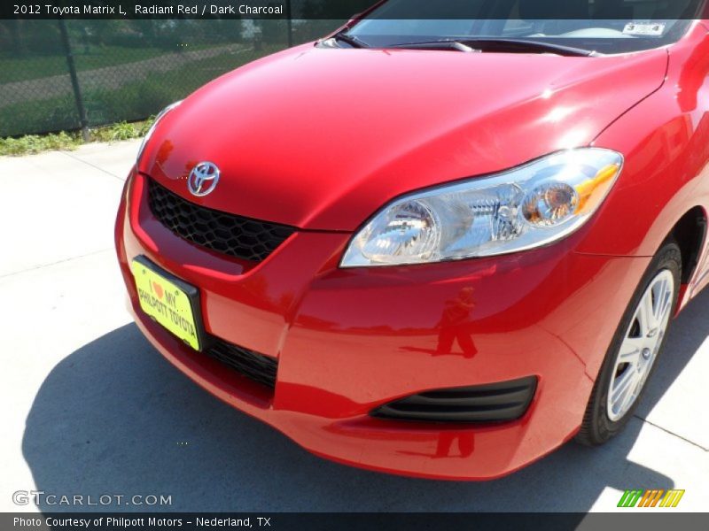Radiant Red / Dark Charcoal 2012 Toyota Matrix L