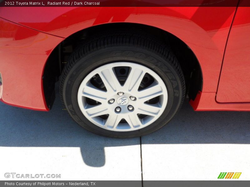 Radiant Red / Dark Charcoal 2012 Toyota Matrix L