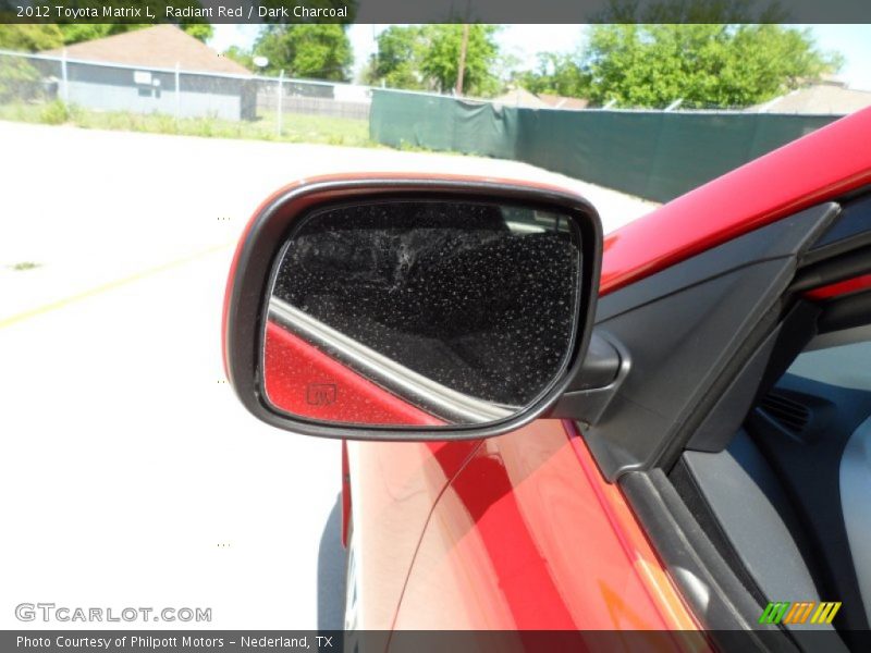 Radiant Red / Dark Charcoal 2012 Toyota Matrix L
