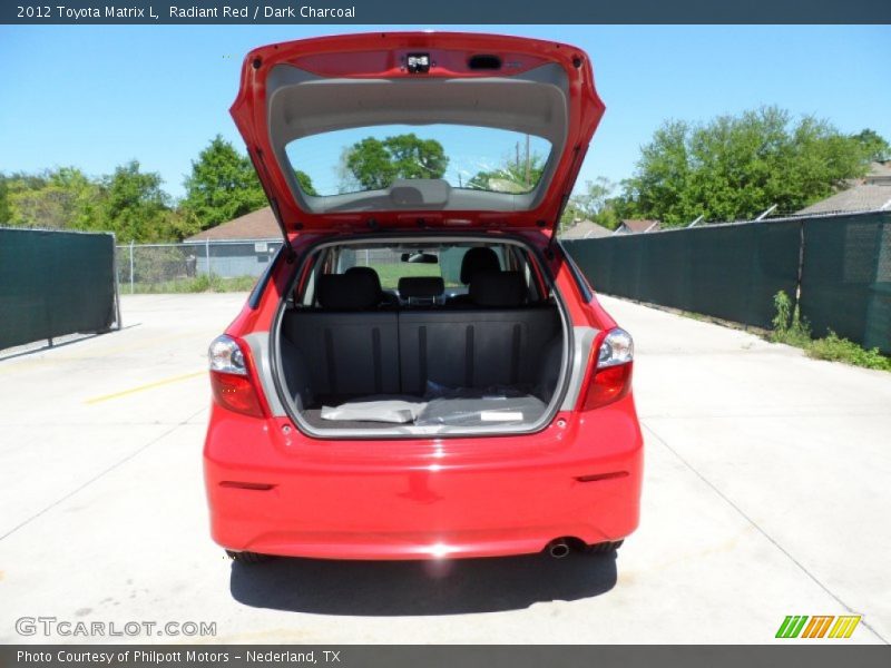 Radiant Red / Dark Charcoal 2012 Toyota Matrix L