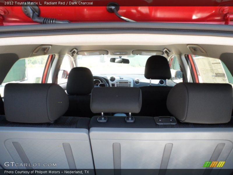 Radiant Red / Dark Charcoal 2012 Toyota Matrix L