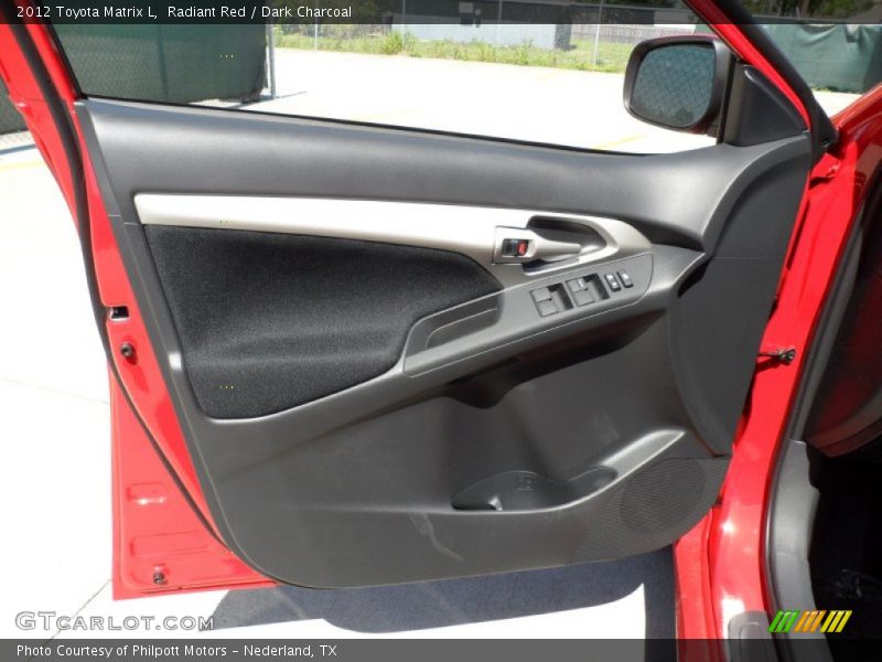 Radiant Red / Dark Charcoal 2012 Toyota Matrix L