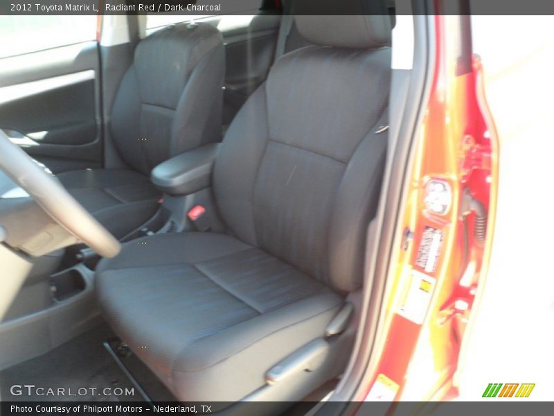Radiant Red / Dark Charcoal 2012 Toyota Matrix L