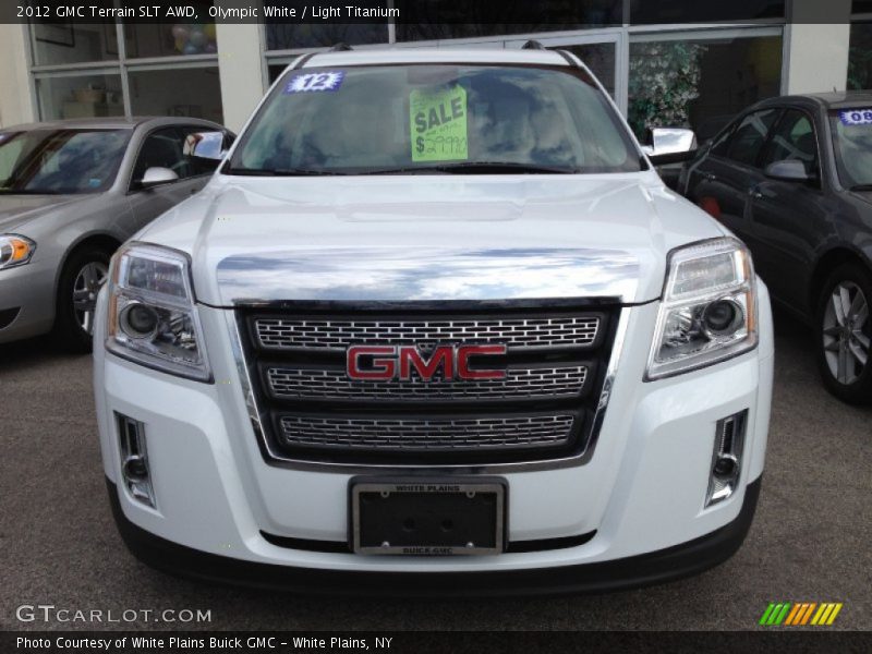 Olympic White / Light Titanium 2012 GMC Terrain SLT AWD
