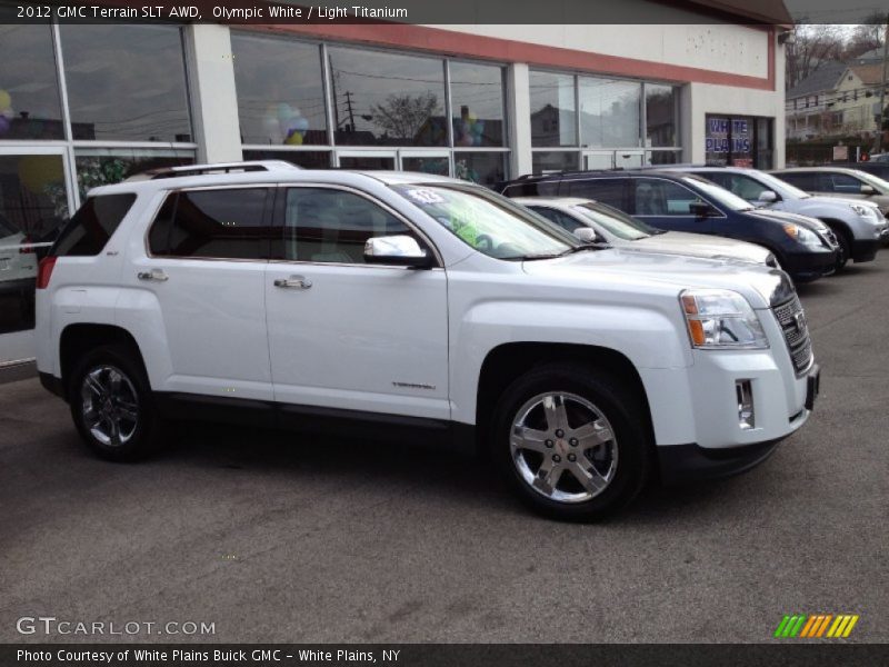 Olympic White / Light Titanium 2012 GMC Terrain SLT AWD