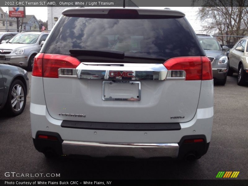 Olympic White / Light Titanium 2012 GMC Terrain SLT AWD
