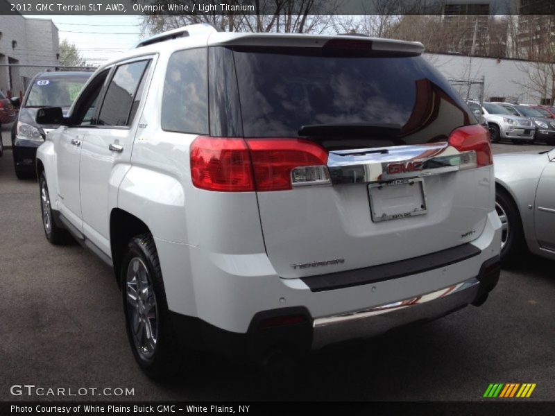 Olympic White / Light Titanium 2012 GMC Terrain SLT AWD