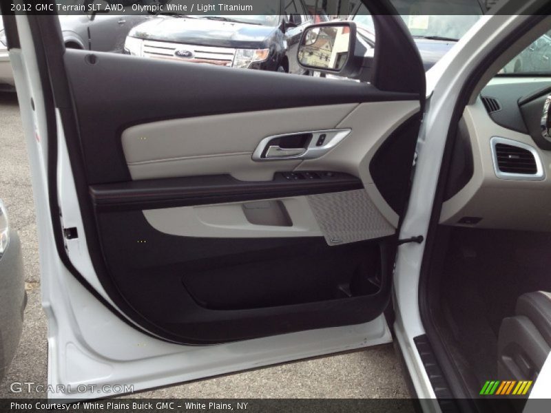 Olympic White / Light Titanium 2012 GMC Terrain SLT AWD