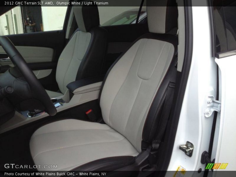 Olympic White / Light Titanium 2012 GMC Terrain SLT AWD