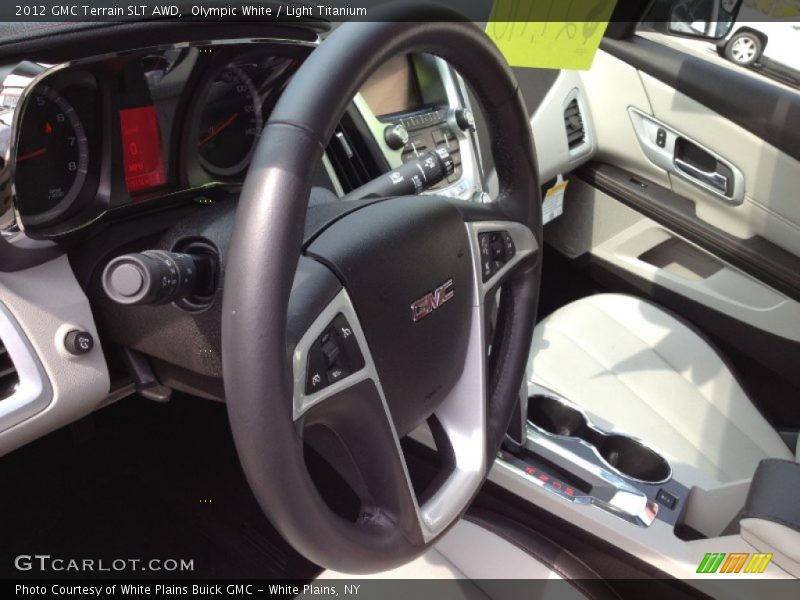 Olympic White / Light Titanium 2012 GMC Terrain SLT AWD