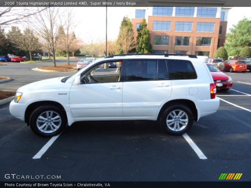 Super White / Ivory Beige 2006 Toyota Highlander Hybrid Limited 4WD