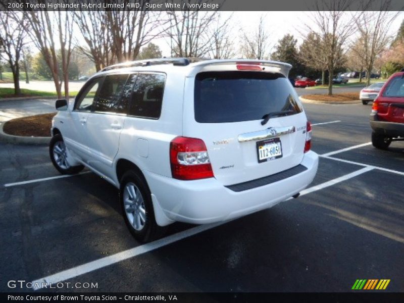 Super White / Ivory Beige 2006 Toyota Highlander Hybrid Limited 4WD