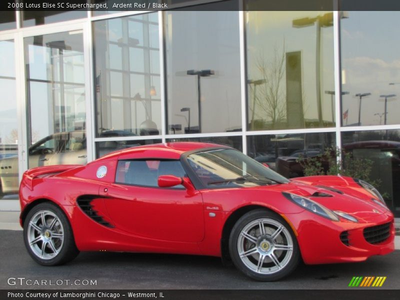 Ardent Red / Black 2008 Lotus Elise SC Supercharged