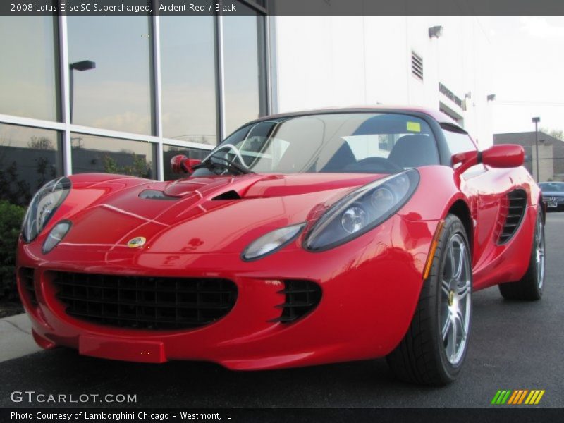 Ardent Red / Black 2008 Lotus Elise SC Supercharged