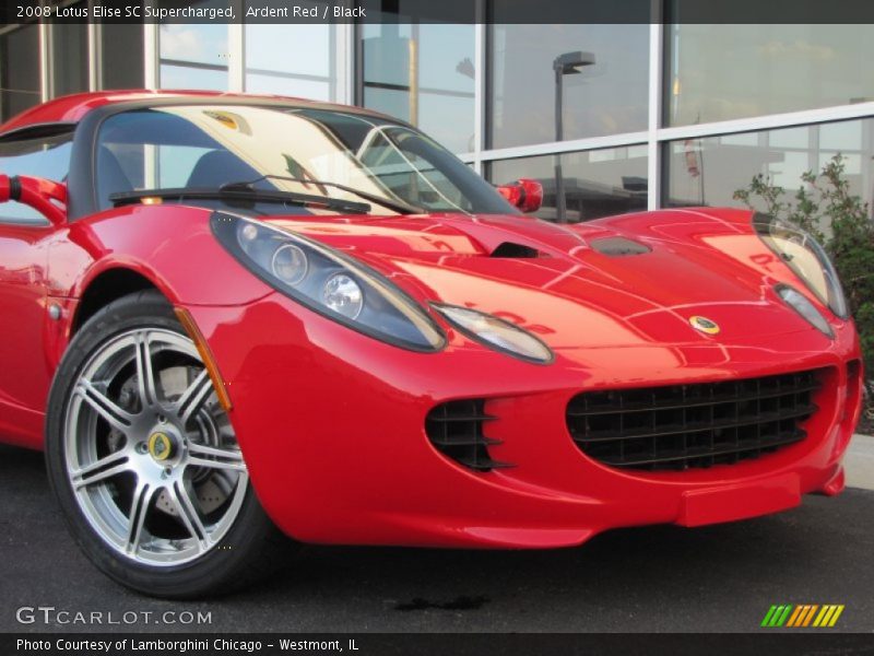 Ardent Red / Black 2008 Lotus Elise SC Supercharged