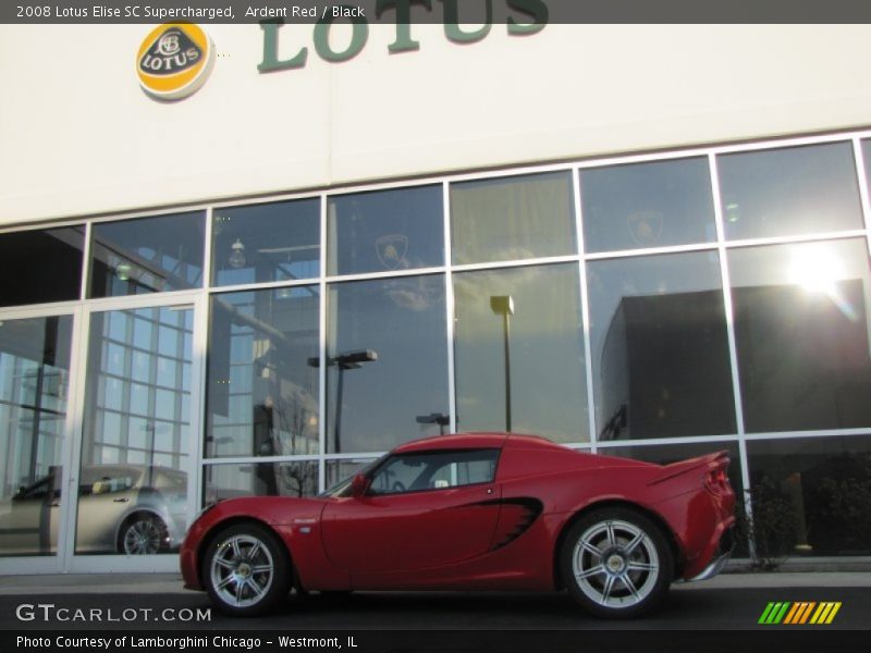 Ardent Red / Black 2008 Lotus Elise SC Supercharged