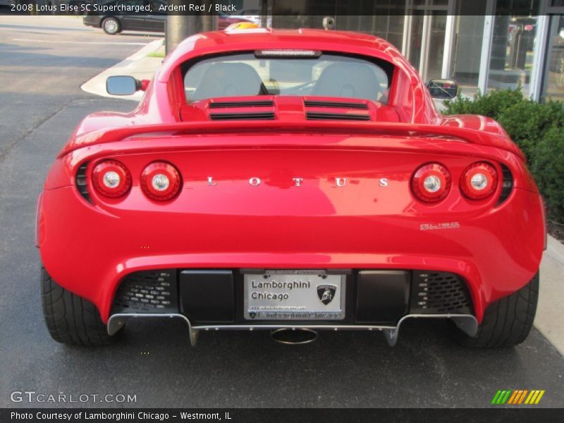 Ardent Red / Black 2008 Lotus Elise SC Supercharged