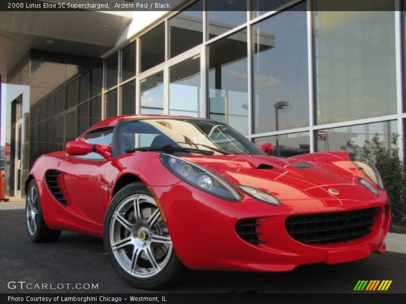 Ardent Red / Black 2008 Lotus Elise SC Supercharged