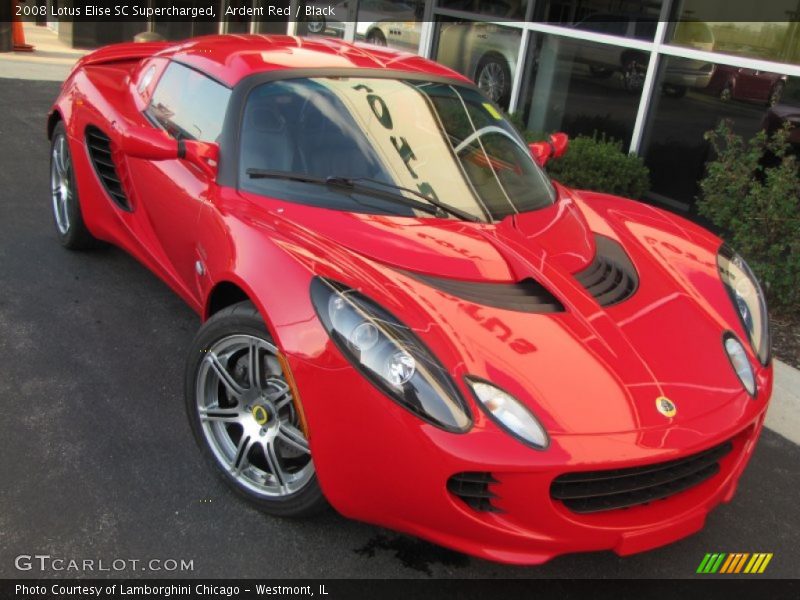 Ardent Red / Black 2008 Lotus Elise SC Supercharged