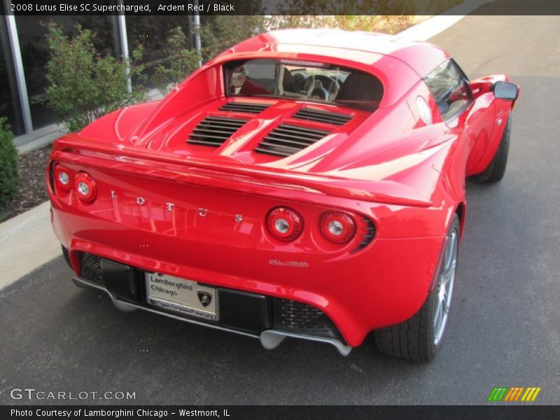 Ardent Red / Black 2008 Lotus Elise SC Supercharged