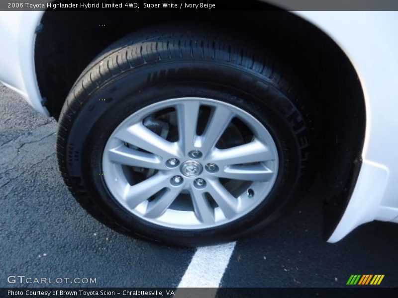 Super White / Ivory Beige 2006 Toyota Highlander Hybrid Limited 4WD