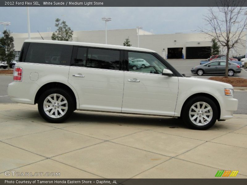 White Suede / Medium Light Stone 2012 Ford Flex SEL