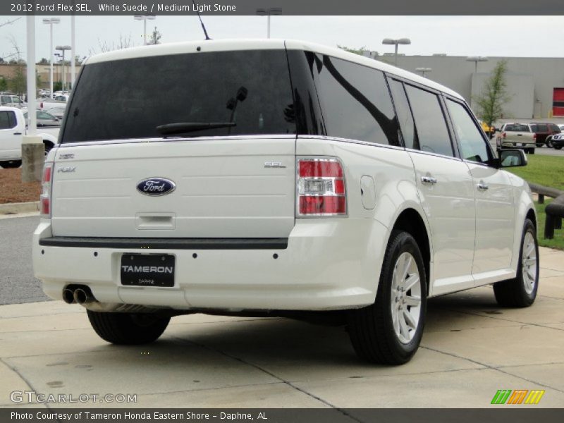White Suede / Medium Light Stone 2012 Ford Flex SEL