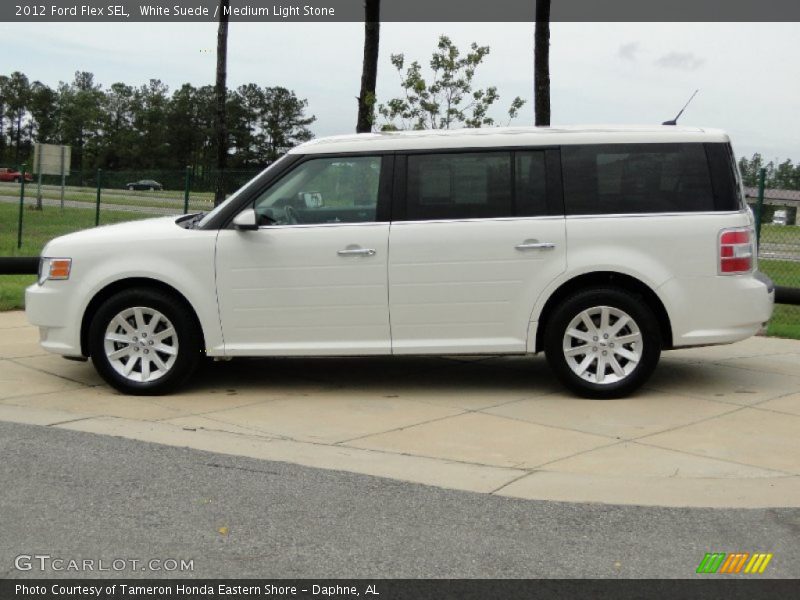 White Suede / Medium Light Stone 2012 Ford Flex SEL