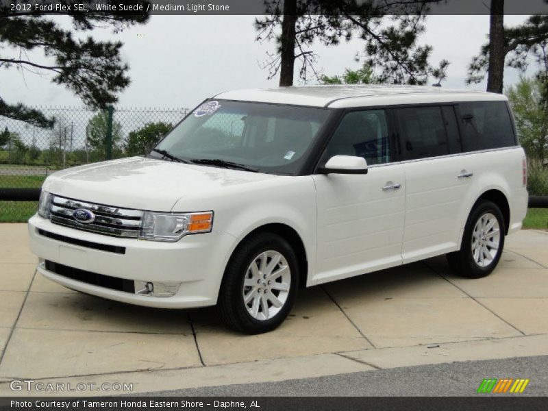White Suede / Medium Light Stone 2012 Ford Flex SEL