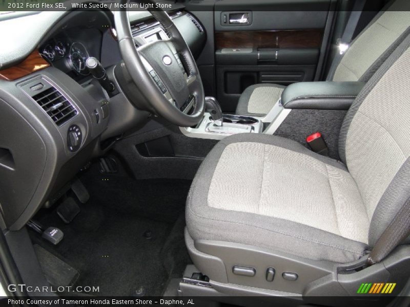 White Suede / Medium Light Stone 2012 Ford Flex SEL