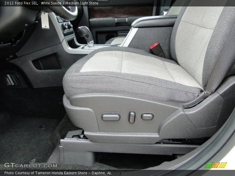 White Suede / Medium Light Stone 2012 Ford Flex SEL