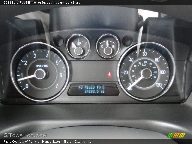 White Suede / Medium Light Stone 2012 Ford Flex SEL