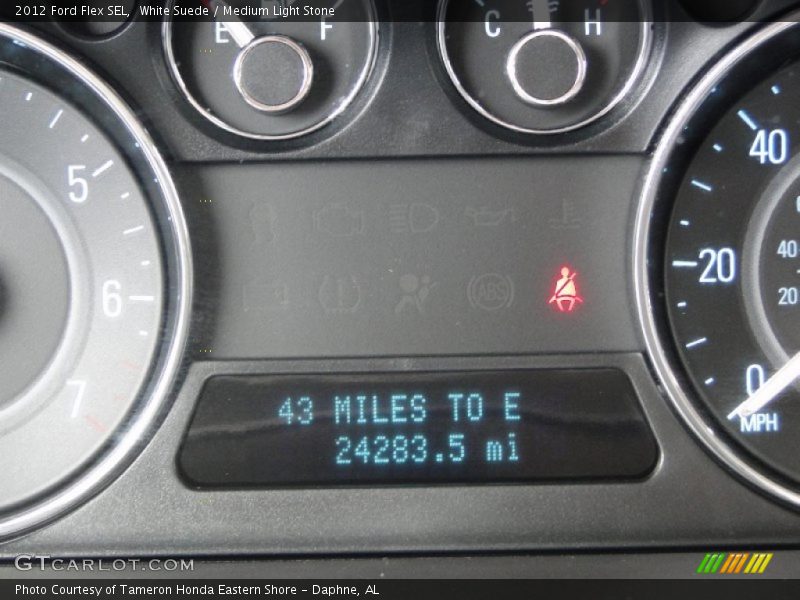 White Suede / Medium Light Stone 2012 Ford Flex SEL