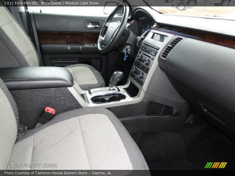 White Suede / Medium Light Stone 2012 Ford Flex SEL