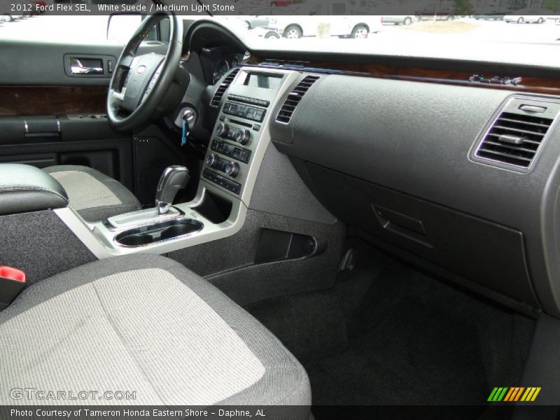 White Suede / Medium Light Stone 2012 Ford Flex SEL
