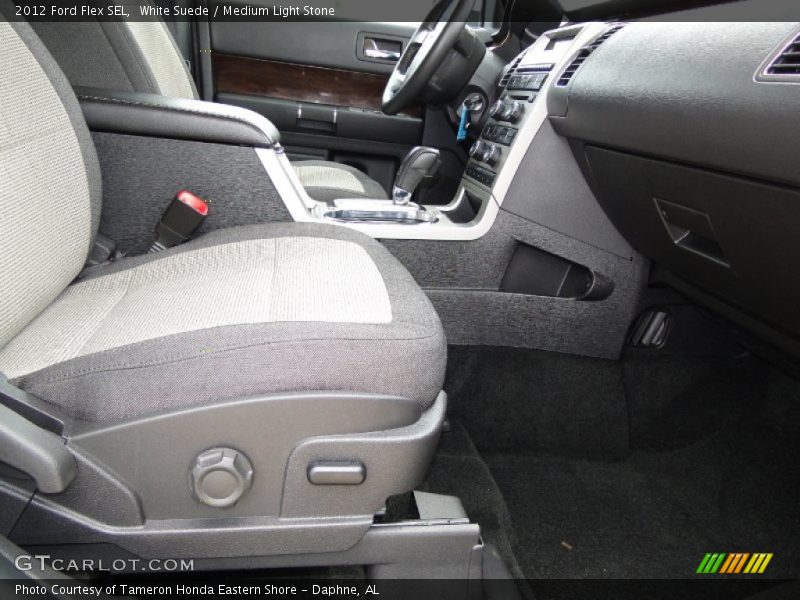 White Suede / Medium Light Stone 2012 Ford Flex SEL
