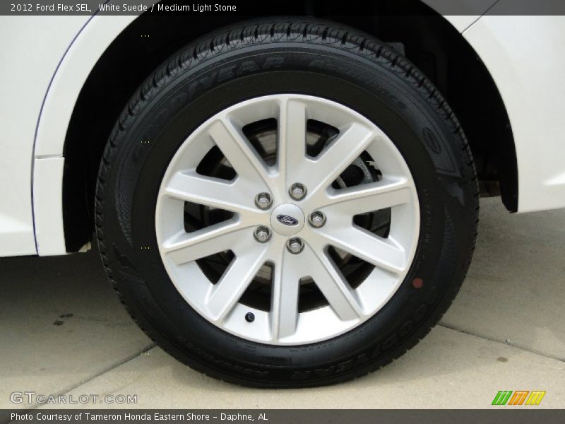 White Suede / Medium Light Stone 2012 Ford Flex SEL