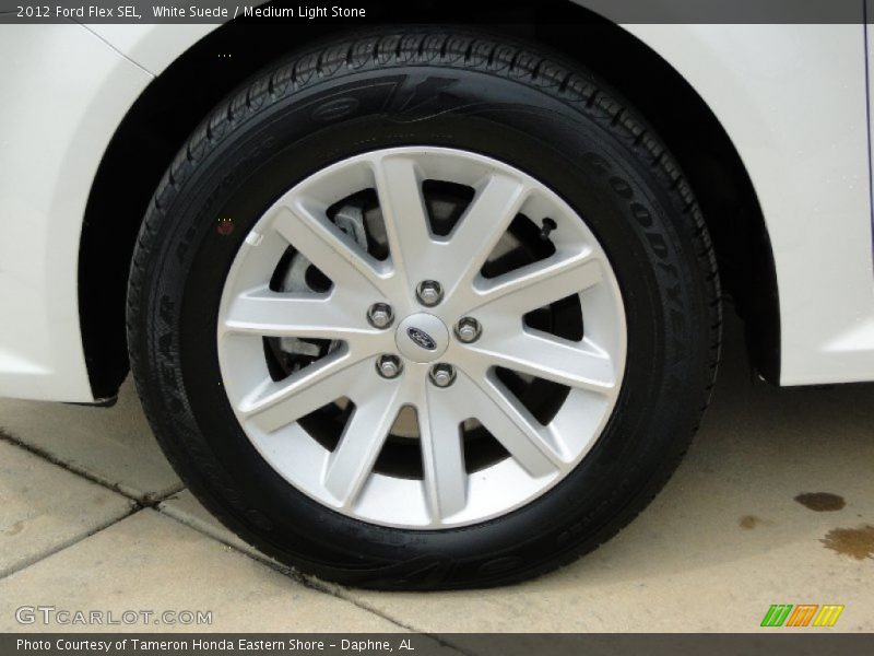 White Suede / Medium Light Stone 2012 Ford Flex SEL