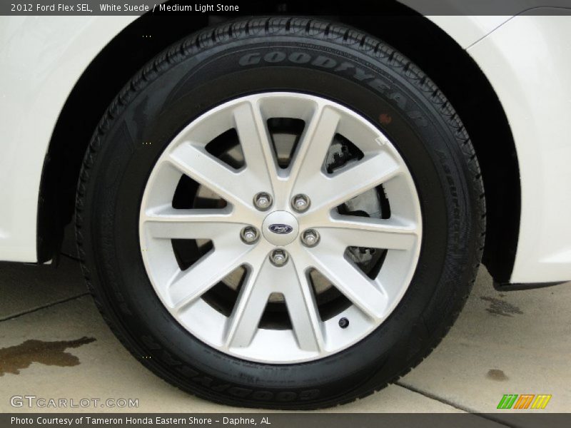 White Suede / Medium Light Stone 2012 Ford Flex SEL