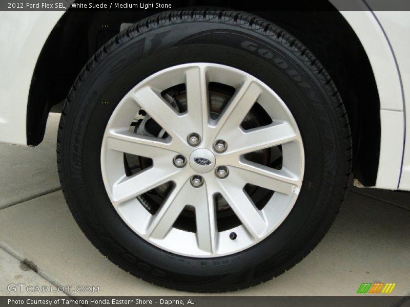 White Suede / Medium Light Stone 2012 Ford Flex SEL