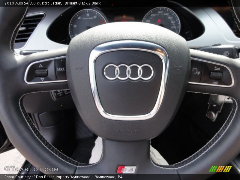Brilliant Black / Black 2010 Audi S4 3.0 quattro Sedan