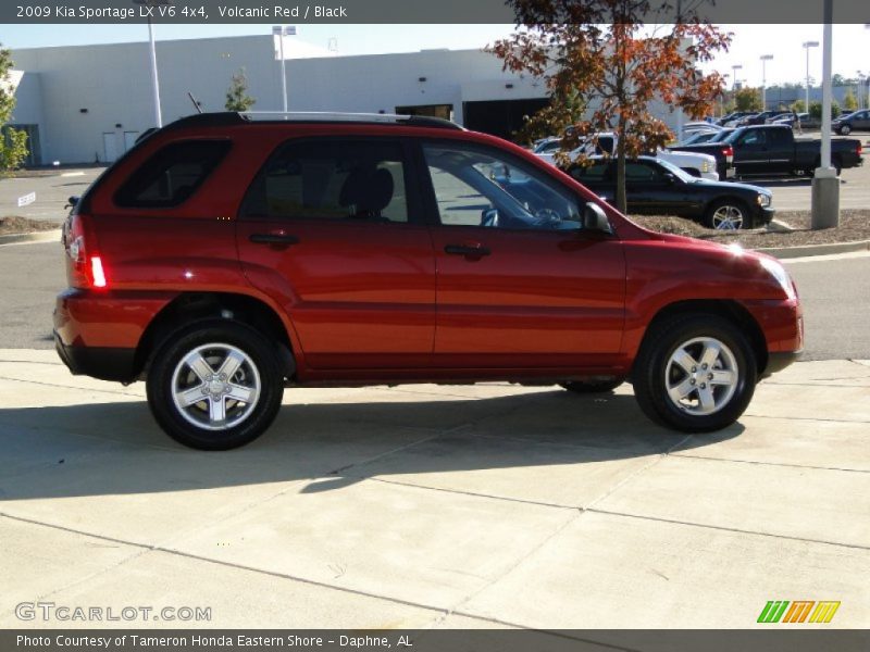 Volcanic Red / Black 2009 Kia Sportage LX V6 4x4