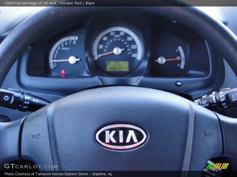 Volcanic Red / Black 2009 Kia Sportage LX V6 4x4
